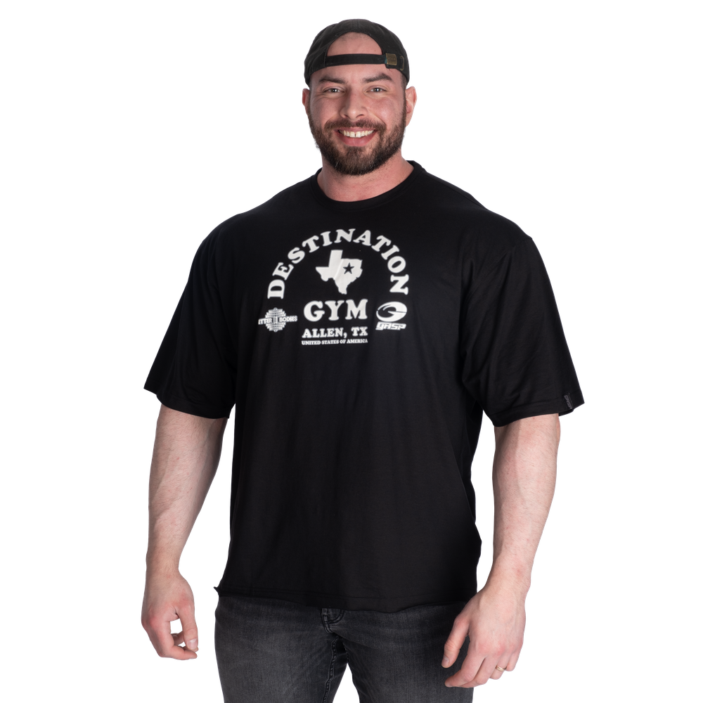 GASP Destination Iron Tee Black/White