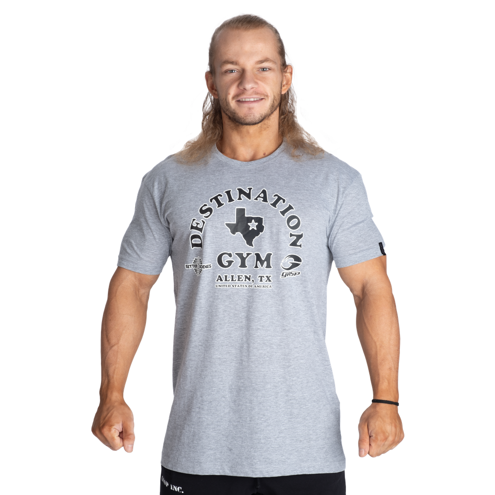 GASP Destination Standard Tee Light Grey Melange