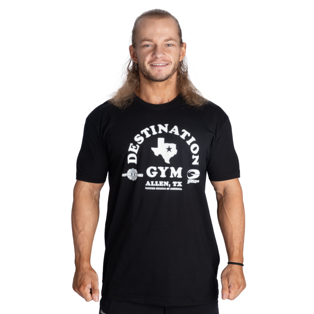 GASP Destination Standard Tee Black/White