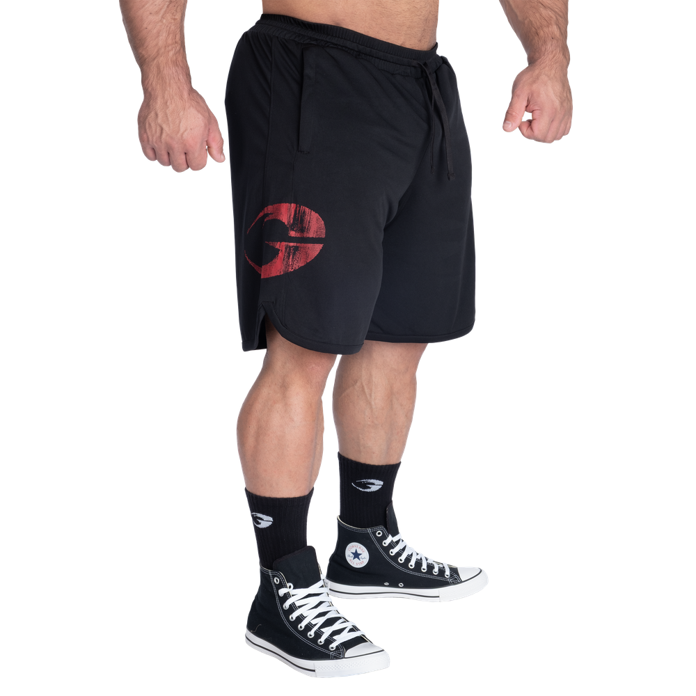 GASP Inc Mesh Shorts 9.5" Black/Red