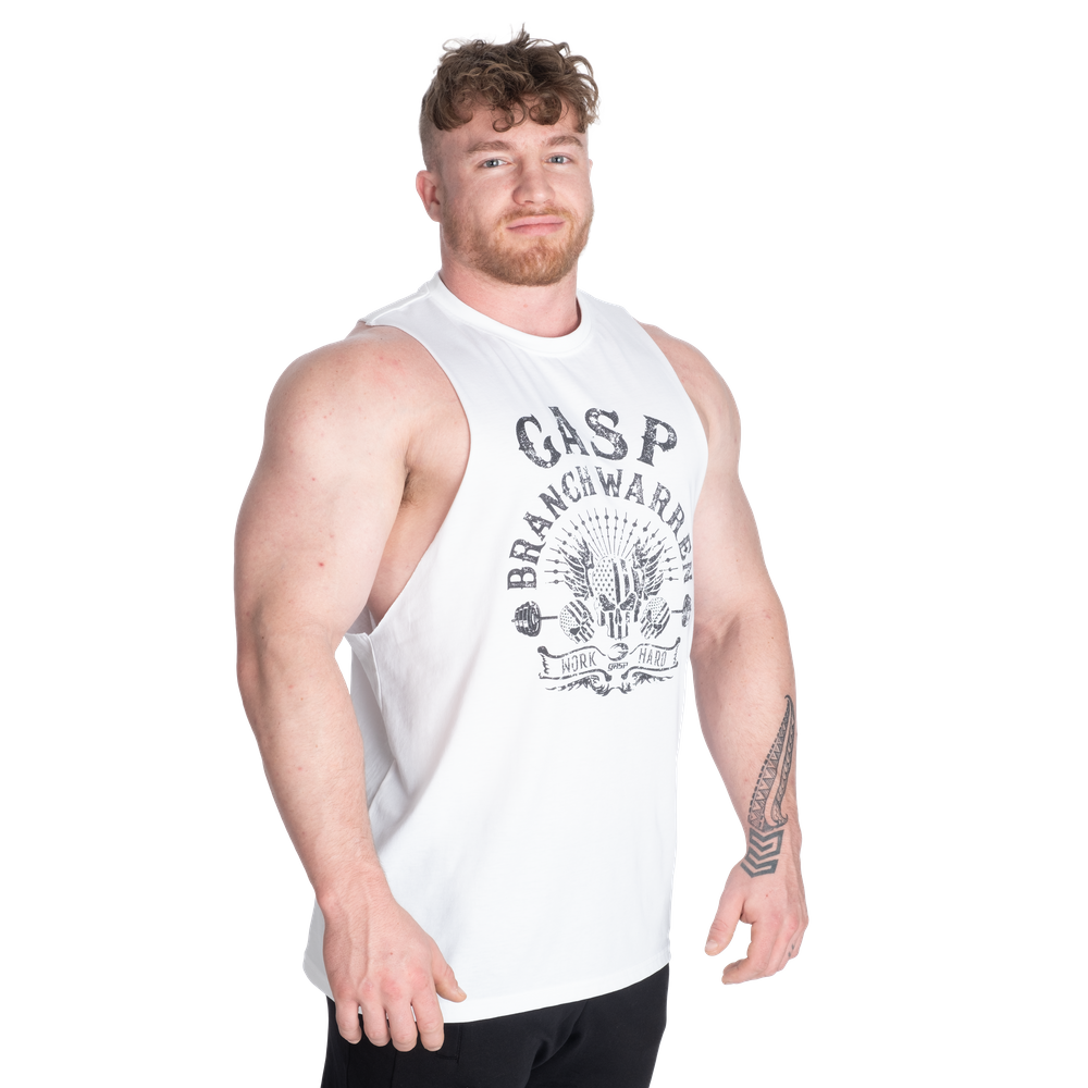 GASP Branch Warren Cut Out Tank White