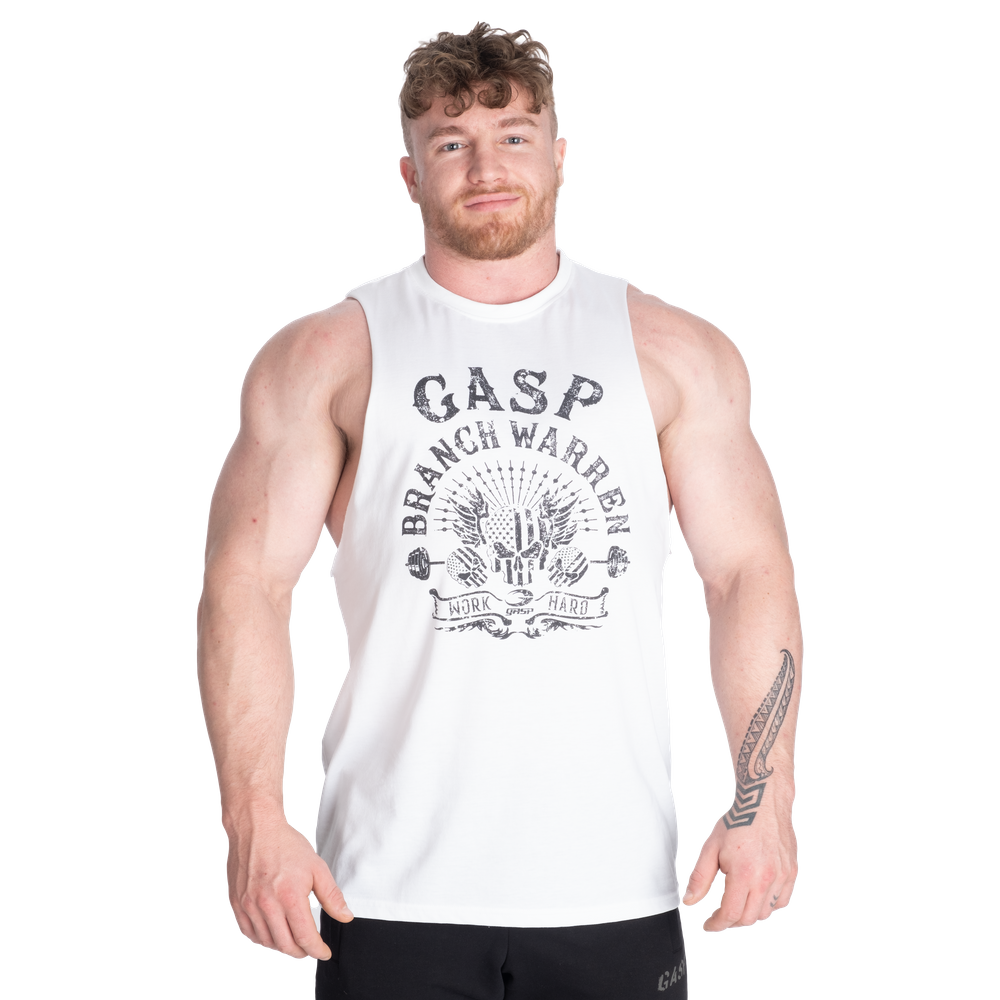 GASP Branch Warren Cut Out Tank White