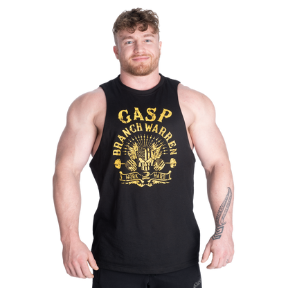 GASP Branch Warren Cut Out Tank Black/Yellow