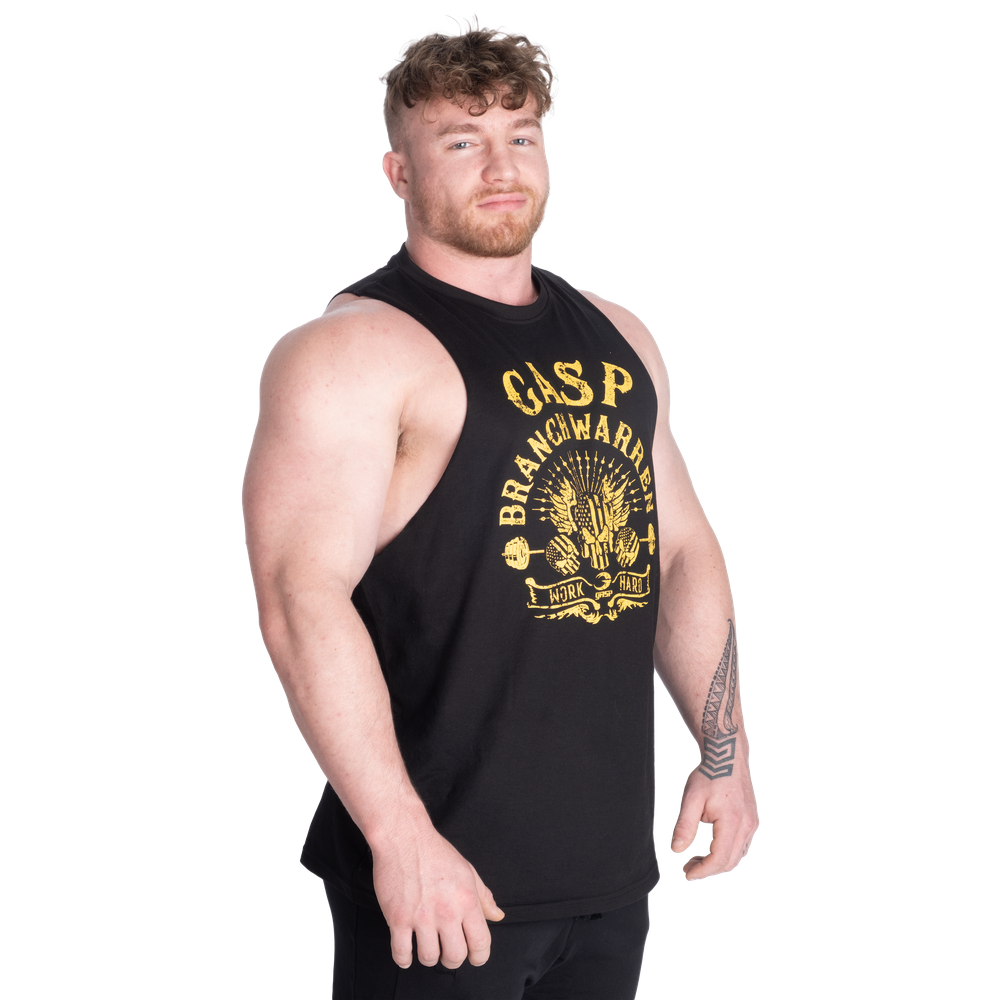 GASP Branch Warren Cut Out Tank Black/Yellow