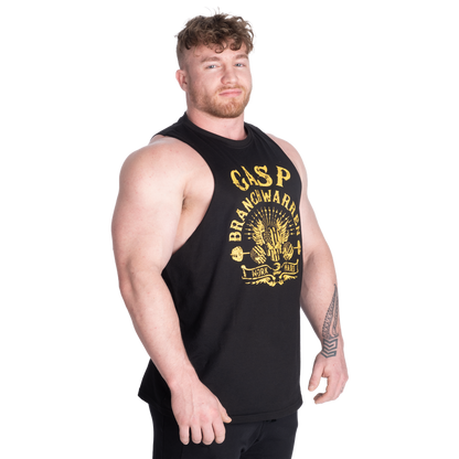 GASP Branch Warren Cut Out Tank Black/Yellow