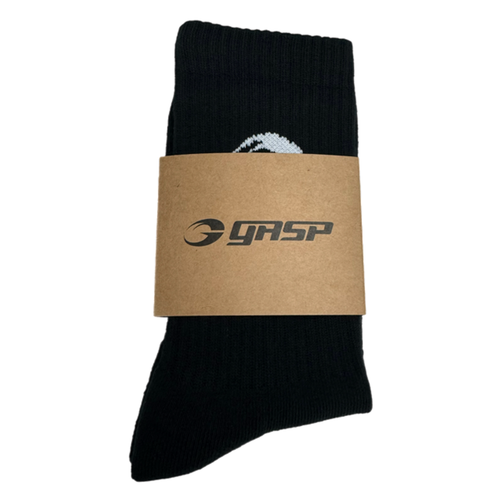 GASP Crew Socks 1-p Black