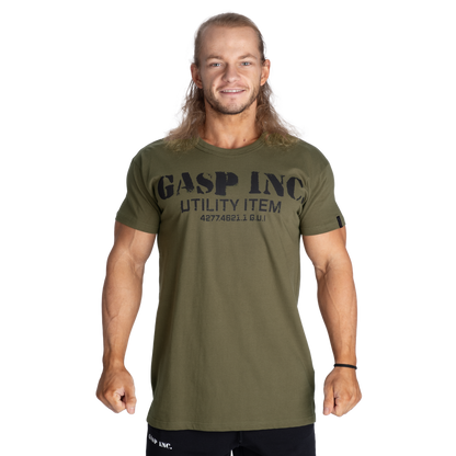 GASP Inc Street Tee Washed Khaki Green