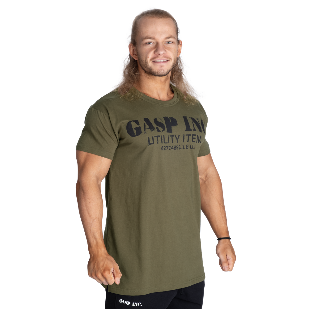 GASP Inc Street Tee Washed Khaki Green