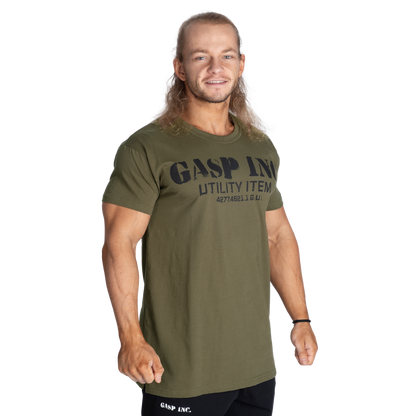 GASP Inc Street Tee Washed Khaki Green