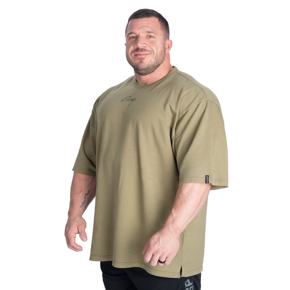 GASP Terry Iron Tee Washed Green