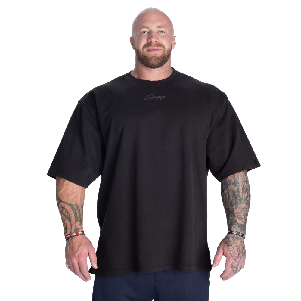GASP Terry Iron Tee Washed Black
