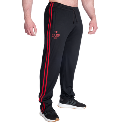 GASP 2 Stripe Standard Mesh Pant Black/Red