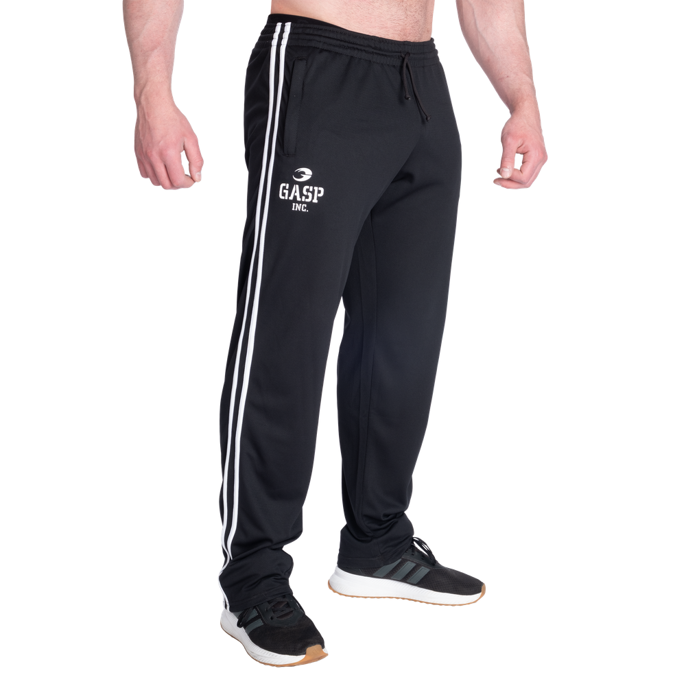 GASP 2 Stripe Standard Mesh Pant Black/White