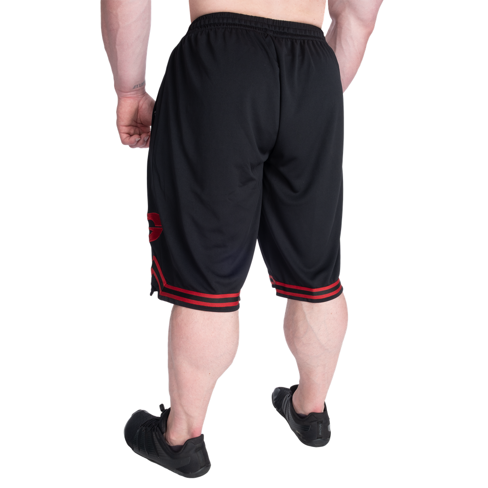 GASP Basketball Iron Shorts 11.5" Black/Red