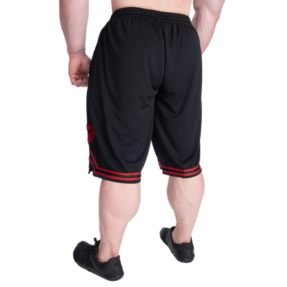 GASP Basketball Iron Shorts 11.5" Black/Red