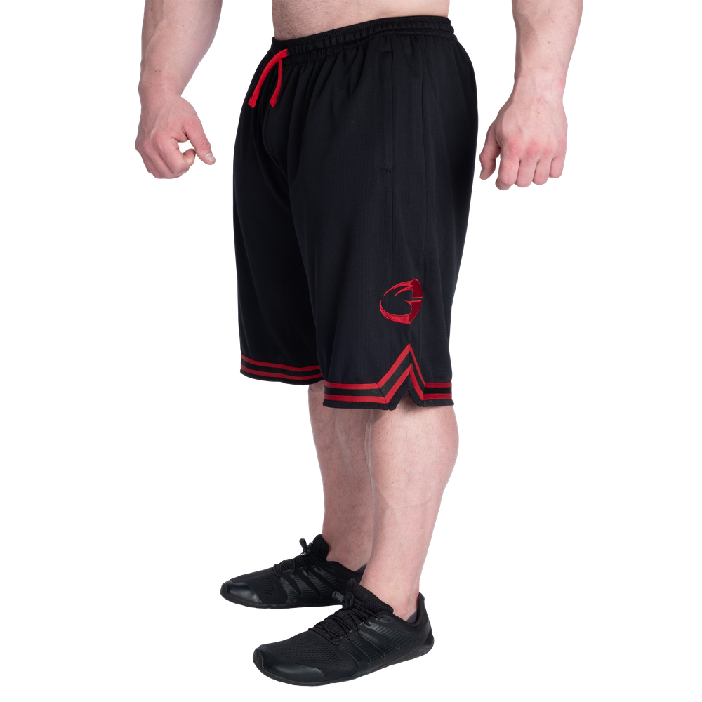 GASP Basketball Iron Shorts 11.5" Black/Red