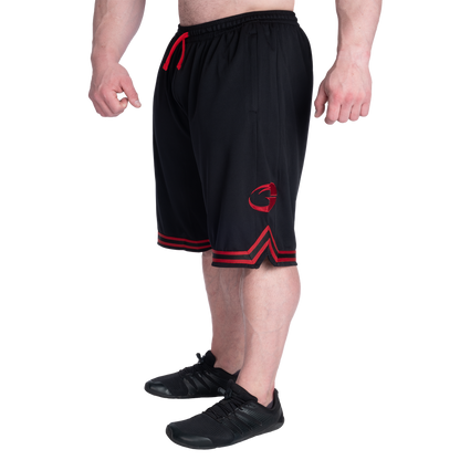 GASP Basketball Iron Shorts 11.5" Black/Red