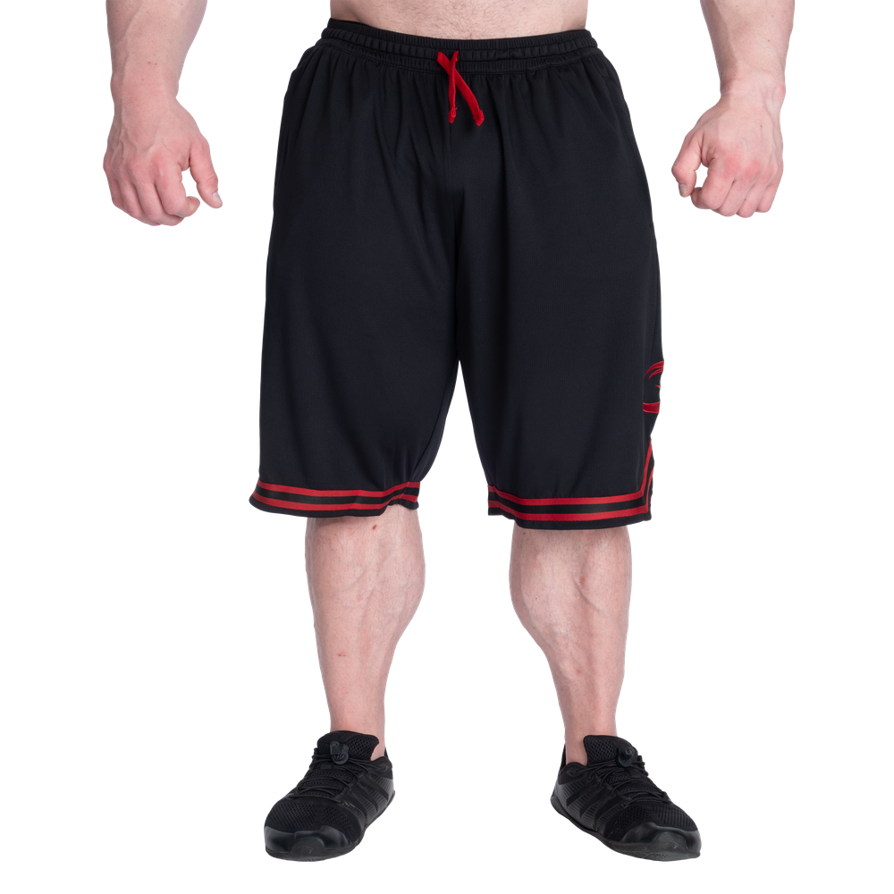 GASP Basketball Iron Shorts 11.5" Black/Red