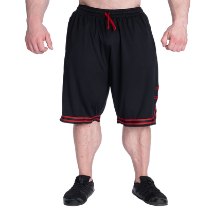GASP Basketball Iron Shorts 11.5" Black/Red
