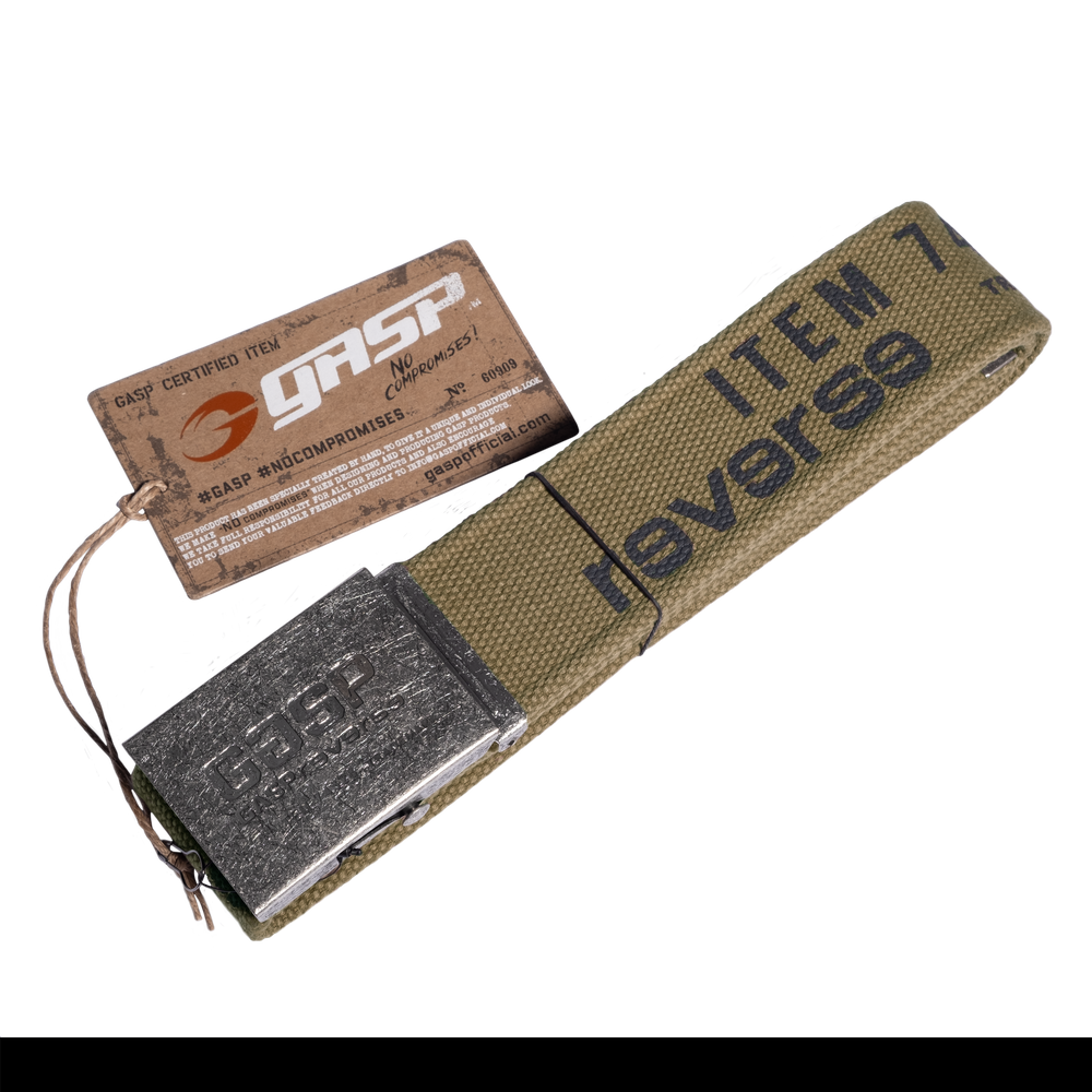 GASP Vintage Belt Washed Khaki