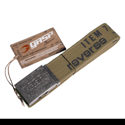 GASP Vintage Belt Washed Khaki