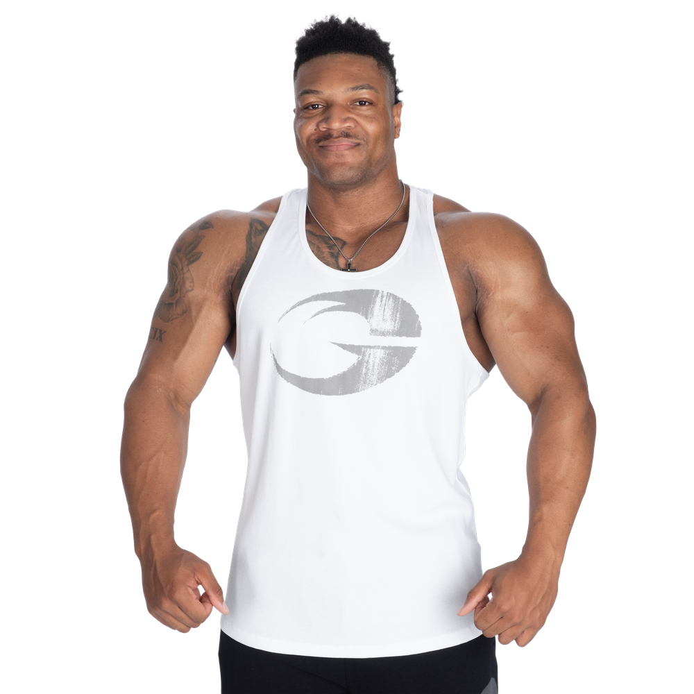 GASP Rib Essential T-Back White/Grey
