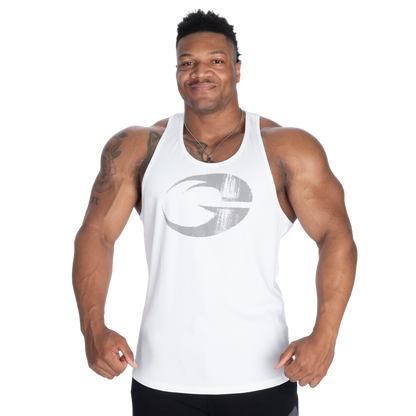 GASP Rib Essential T-Back White/Grey