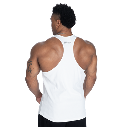 GASP Rib Essential T-Back White/Grey