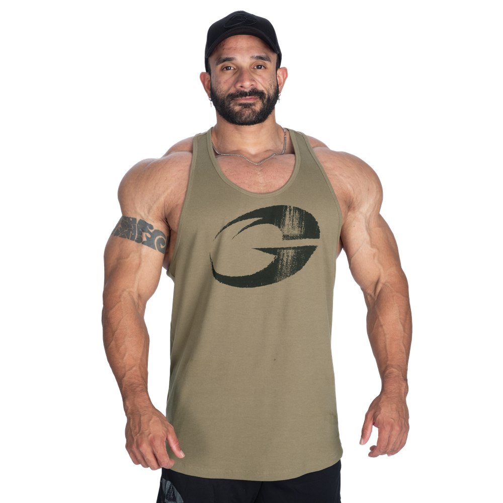 GASP Rib Essential T-Back Washed Green