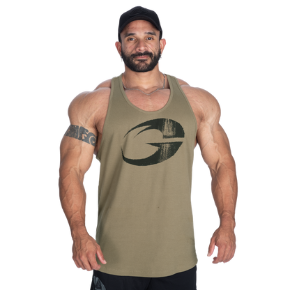 GASP Rib Essential T-Back Washed Green