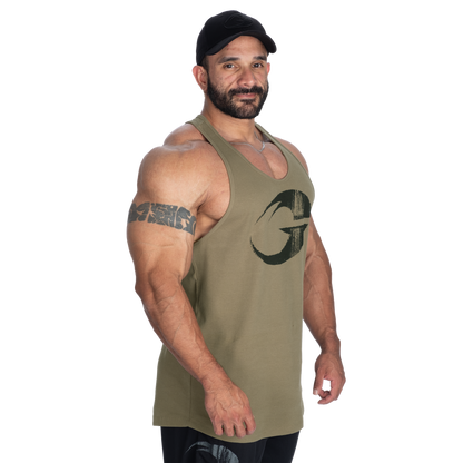 GASP Rib Essential T-Back Washed Green