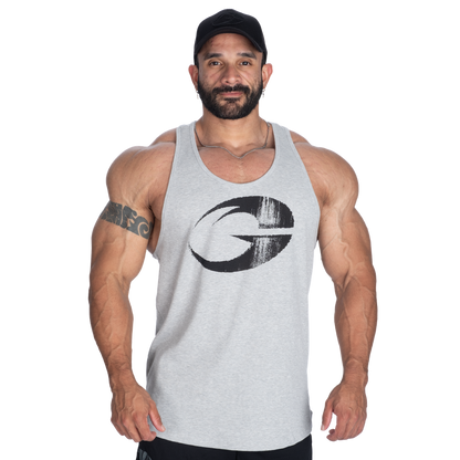 GASP Rib Essential T-Back Grey Melange