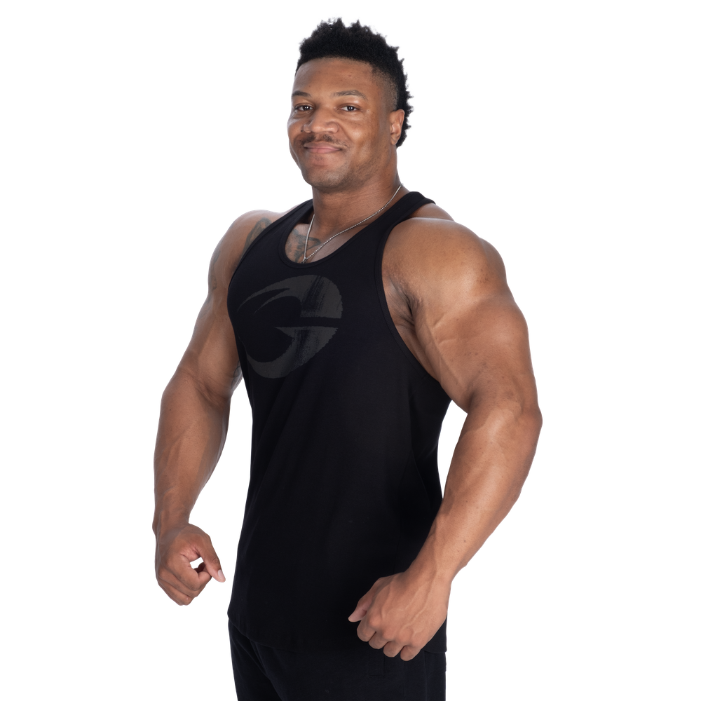GASP Rib Essential T-Back Black