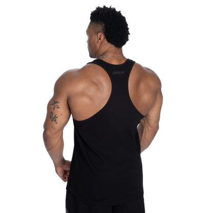 GASP Rib Essential T-Back Black
