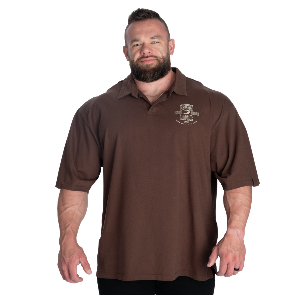 GASP NC Polo Iron Tee Timber