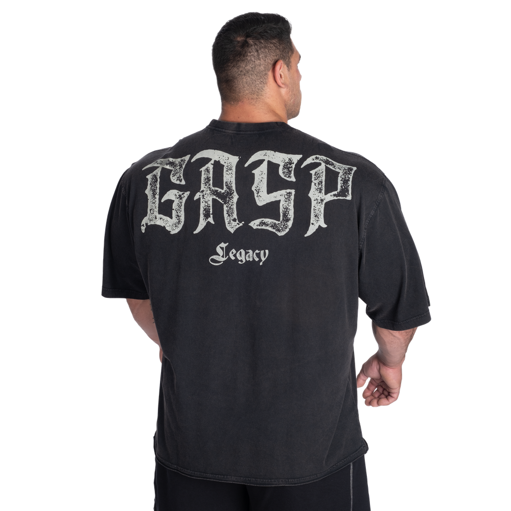 GASP Branch & Johnnie Iron Tee Washed Black