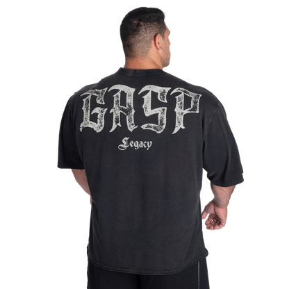GASP Branch & Johnnie Iron Tee Washed Black
