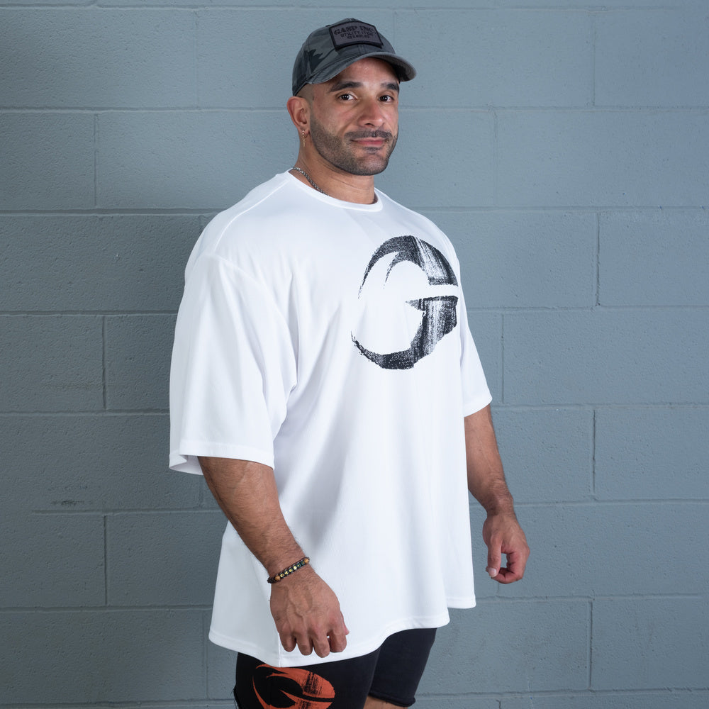 GASP Mesh Iron Tee White