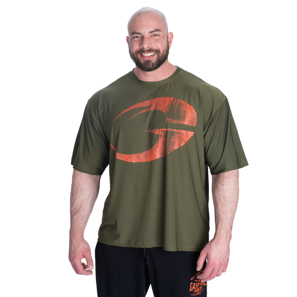 GASP Mesh Iron Tee Green/Flame