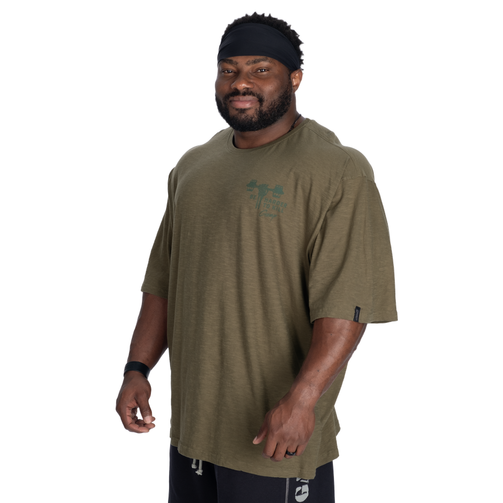 GASP HTK Slub Iron Tee Washed Green