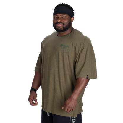 GASP HTK Slub Iron Tee Washed Green