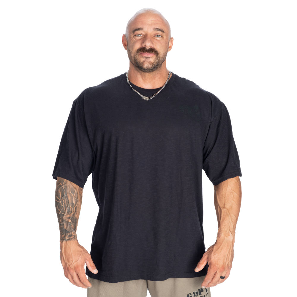 GASP HTK Slub Iron Tee Washed Black