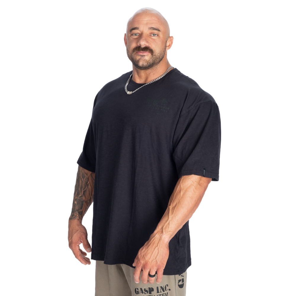 GASP HTK Slub Iron Tee Washed Black