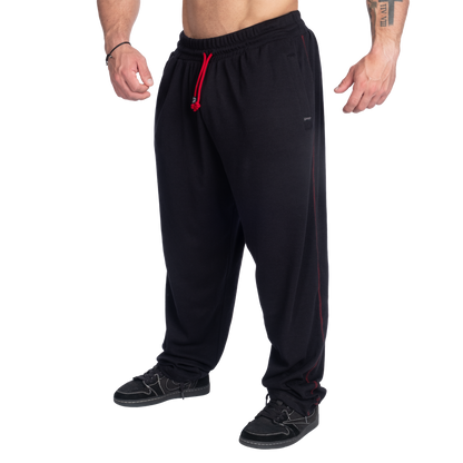 GASP Old School Thermal Pant Asphalt/Red
