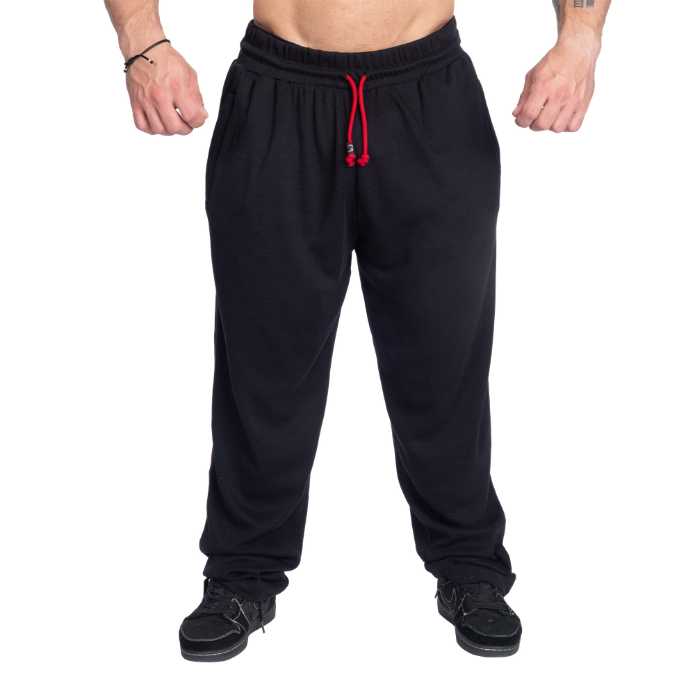 GASP Old School Thermal Pant Asphalt/Red