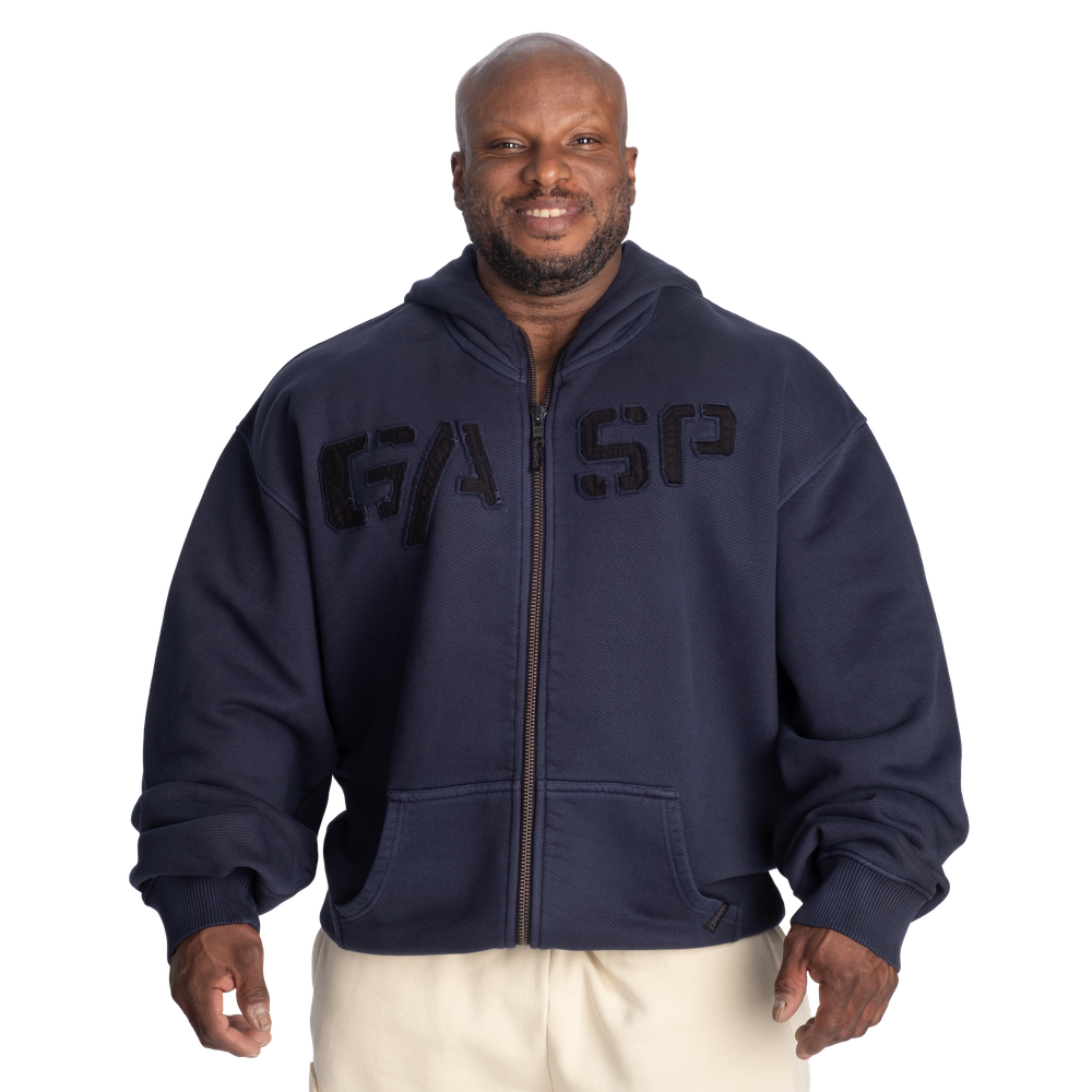GASP Heavy Classic Hoodie Washed Navy