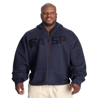 GASP Heavy Classic Hoodie Washed Navy