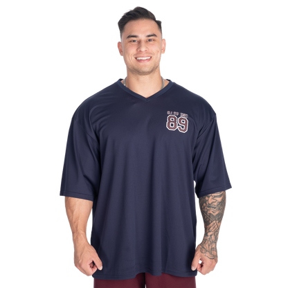 GASP V-Neck Mesh Iron Tee Dark Navy