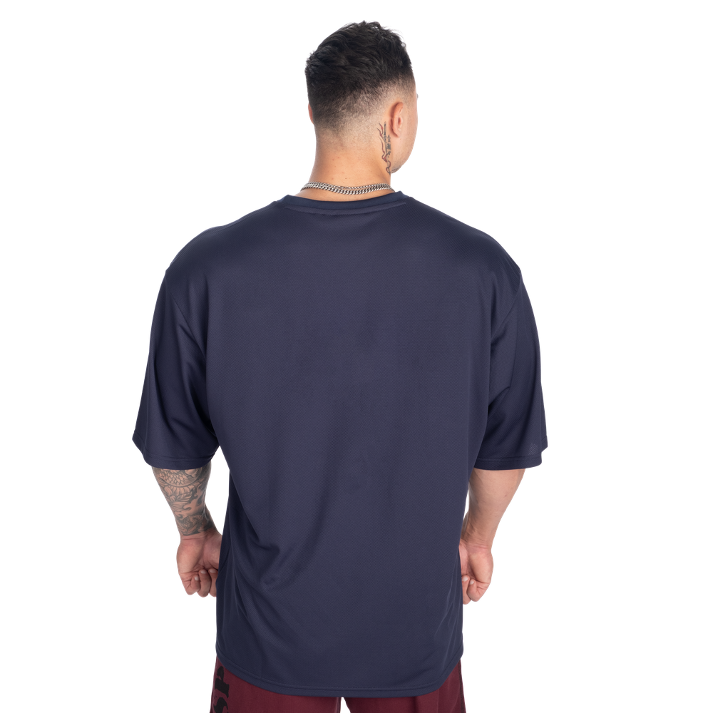 GASP V-Neck Mesh Iron Tee Dark Navy