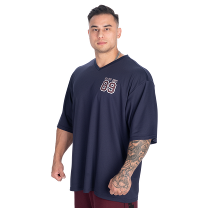 GASP V-Neck Mesh Iron Tee Dark Navy